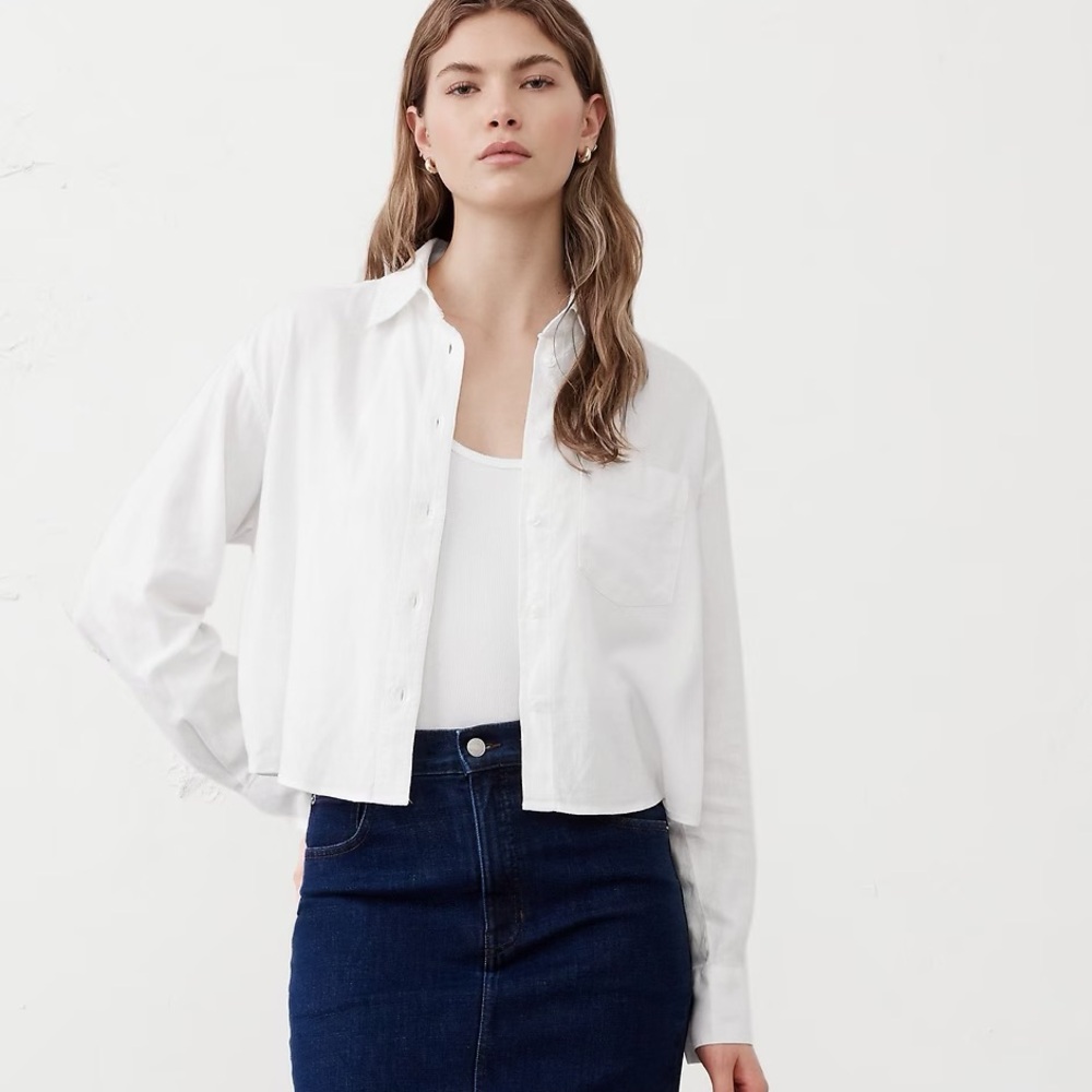 Banana Republic Factory Crisp White Button Down Shirt